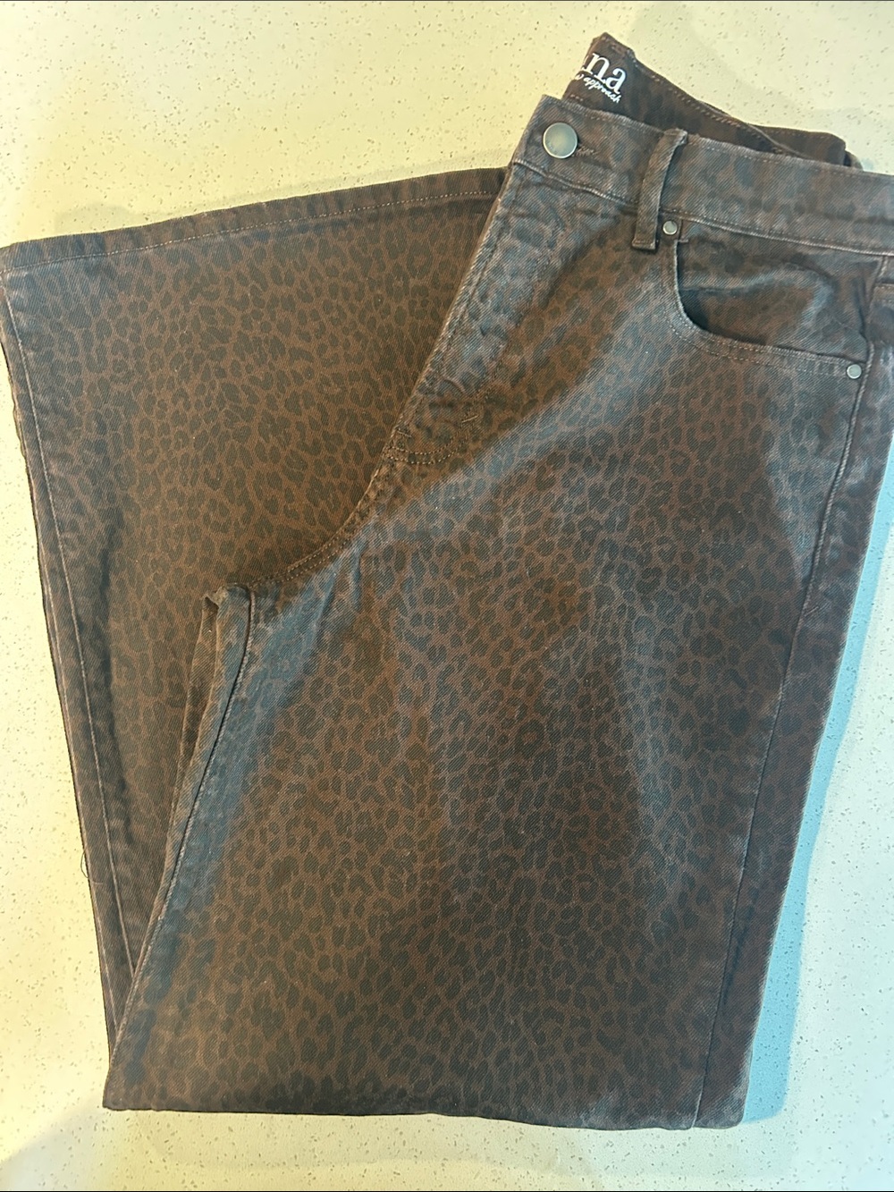 Leopard Print wide leg Pants - Brown Animal Print